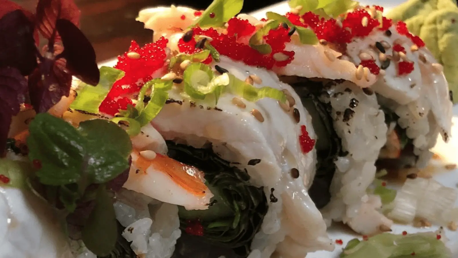 Sushi from Waimea restaurant Red Water Cafe