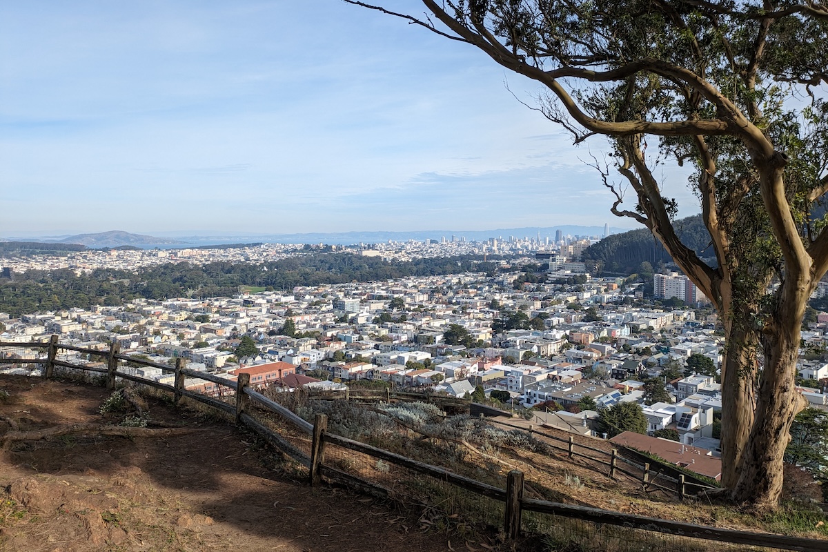 A view of San Francisco from Grandview Park.